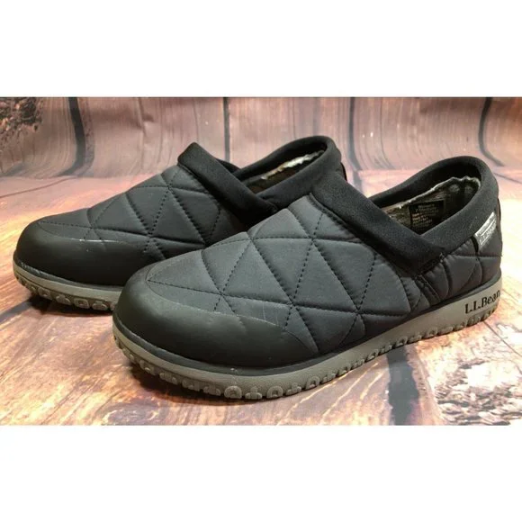 Bean Shoes Ll Bean Black Insulated Primaloft Slip On